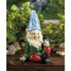 Summerfield Terrace Cheery Gnome Solar Garden Statue