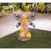 Summerfield Terrace Garden Blooms Fairy Solar Statue