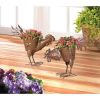 Summerfield Terrace Pecking Rooster Iron Planter