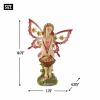 Summerfield Terrace Pink Fairy Solar Garden Statue
