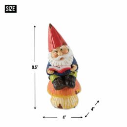 Summerfield Terrace Bookworm Gnome Solar Statue