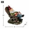 Summerfield Terrace Solar Red Bird Rocking Chair Gnome