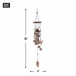Accent Plus 26" Bronze Dogs Wind Chimes