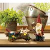 Summerfield Terrace Sleeping Gnome Bunnies Solar Statue