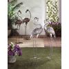 Summerfield Terrace Galvanized Flamingo Statue