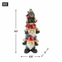 Summerfield Terrace Stacked Solar Gnome Figurine