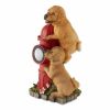 Summerfield Terrace Dogs Fire Hydrant Solar Statue