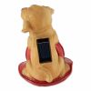 Summerfield Terrace Dog Fire Helmet Solar Statue
