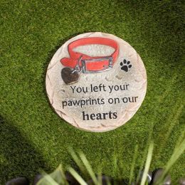Accent Plus You Left Your Pawprints On Our Hearts Pet Memorial Stone