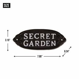 Accent Plus Secret Garden Cast Iron Sign