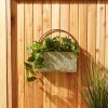 Accent Plus Rectangle Galvanized Wall Planter