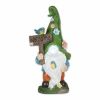 Accent Plus  Glowing Nose Gnome Welcome Sign Solar Statue