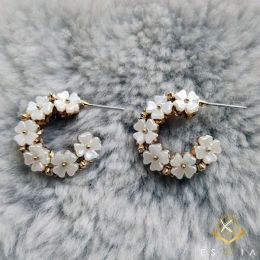 Timeless Floral Hoop  - Stud/Cluster (Pack of 1)