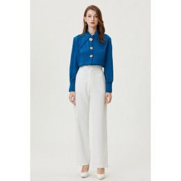Fangyan | Delphinium Silk Shirt (Pack of 1)