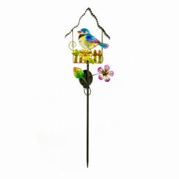 Solar Blue Jay and Cardinal Garden Stake (Pack of 1)
