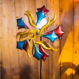 Solar Multi-Color Wind Spinner (Pack of 1)
