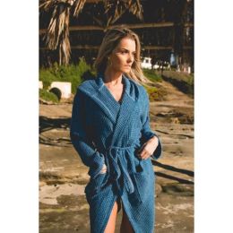 Waffle Stone Washed Bathrobe (Pack of 1)