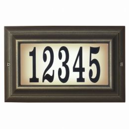 Edgewood Lighted Address Plaque (Pack of 1)