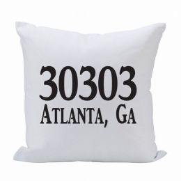 Pillow 16X16 Zip Code (Location) (Pack of 1)