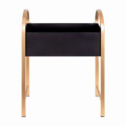 Modern Arched Black and Gold Metal Plant Stand (Pack of 1)