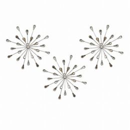 Set of 3 Acrylic Burst Wall Decor