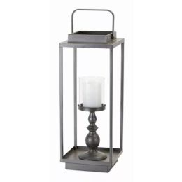 Candle Holder 8"W x 20.25"H Iron/Glass (Pack of 1)