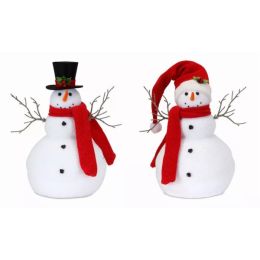 Snowman (Set of 2) 13.25"H, 15.5"H Foam/Polyester