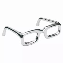 Silver Aluminum Glasses display in Shiny Smooth Finish  decorative Table Top (Pack of 1)