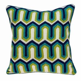 20" x 7" x 20" Handmade Transitional Multicolored Pillow Cover With Poly Insert (Pack of 1)