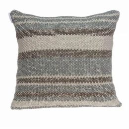 20" x 7" x 20" CharmingTransitional Tan Cotton Pillow Cover With Poly Insert (Pack of 1)