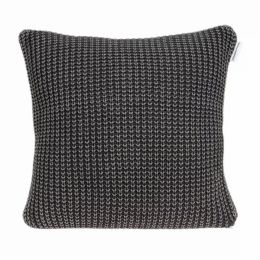20" x 7" x 20" Transitional Charcoal Pillow Cover With Poly Insert (Pack of 1)