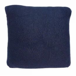 18" x 5" x 18" Transitional Blue Accent Pillow Cover With Down Insert (Pack of 1)