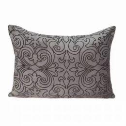 20" x 6" x 14" Transitional Champagne Pillow Cover With Down Insert (Pack of 1)