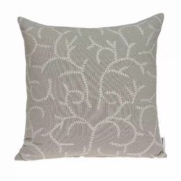 20" x 7" x 20" Elegant Transitional Beige Pillow Cover With Poly Insert (Pack of 1)