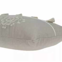 20" x 6" x 14" Transitional Beige Pillow Cover With Poly Insert (Pack of 1)
