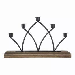 5 Slot Vinatge Design Candle Holder (Pack of 1)