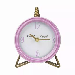 Round Table Top Clock with Semi-Glossy Finish (Pack of 1)