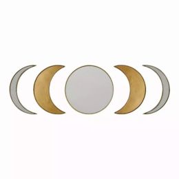 Antique Boho Moon Phase Wall Mirror (Pack of 1)