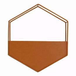 Orange Metal Wall Planter (Pack of 1)