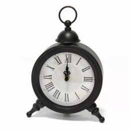 Elegant Norman Metal Table Clock (Pack of 1)