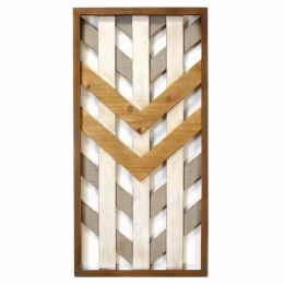 Boho Geometric Wood Framed Wall Panel (Pack of 1)