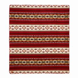 Ultra Soft Southwestern Red Hot Handmade Woven Blanket (Pack of 1)
