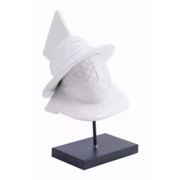 10.6" x 10.6" x 18.5" White, Ceramic, Figurine (Pack of 1)