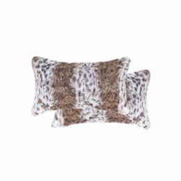 20" x 12" x 5" Acrylic Plush, Polyester, Polyfill Lynx 2 Pack Pillow (Pack of 1)