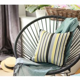 17"x 17" Jacquard Stripe Style decorative Throw Pillow Cover (Pack of 1)