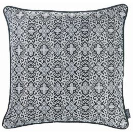 17"x 17" Grey Jacquard Aristo decorative Throw Pillow Cover (Pack of 1)