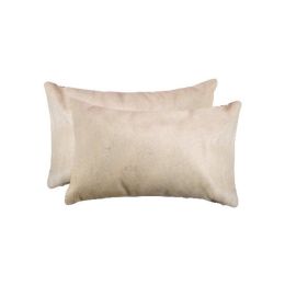 12" x 20" x 5" Tan, Cowhide - Pillow 2-Pack (Pack of 1)