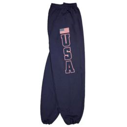 USA Flag Mens Sweatpant Navy - 3XL (Pack of 1)