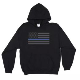 Pullover/Hooded Police/Thin Blue Line Black - 3XL (Pack of 1)