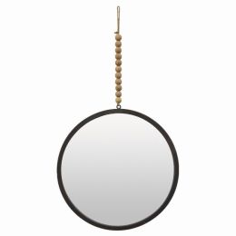 Plutus Brands Metal Wall Mirror in Gray Metal (Pack of 1)